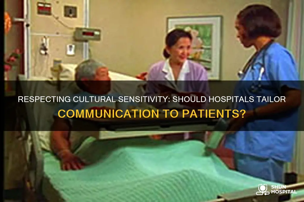 should a hospital contact me with my culyre and sesetivity