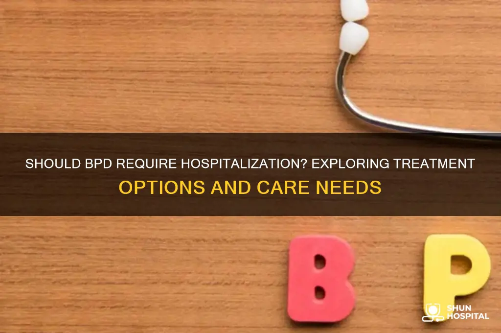 should bpd be hospitalized
