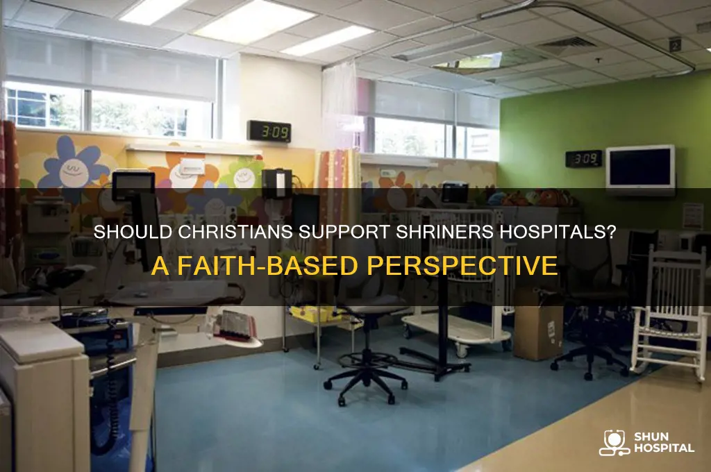 should christians support shriners hospitals