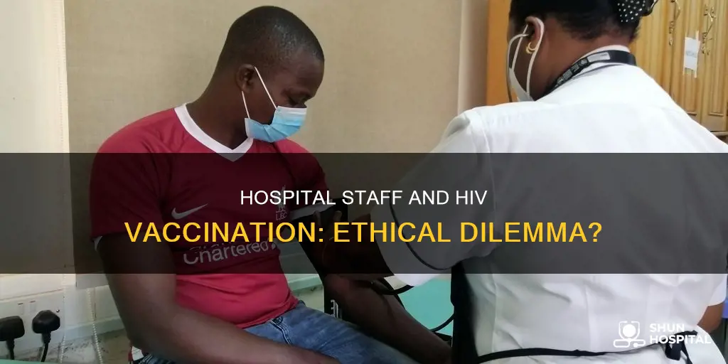 should hospital employees be vaccinated for hiv