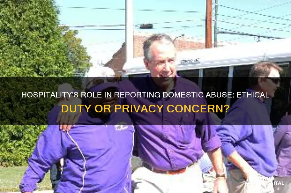 should hospitality report domestic abuse