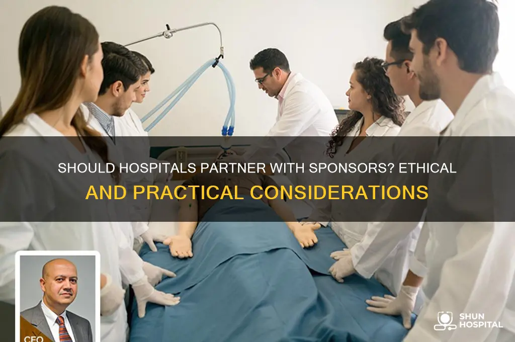 should hospitals be sponsorts