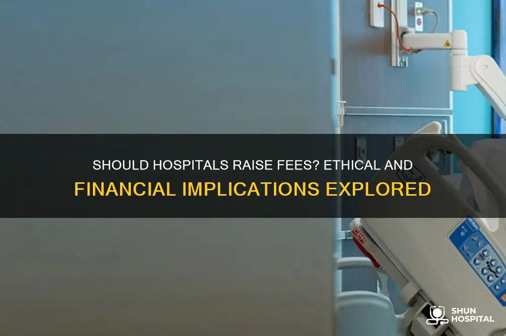 should hospitals increase charge percentage
