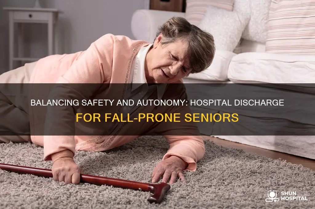 should hospitals release older adults who are prone to falls