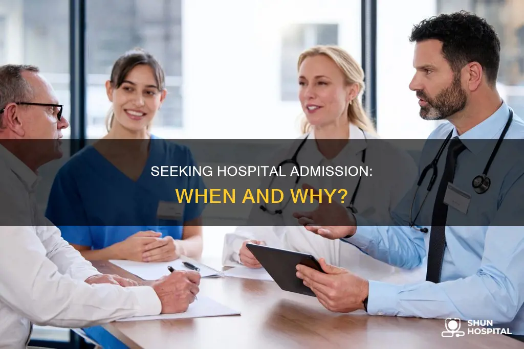 should i admit myself to the hospital