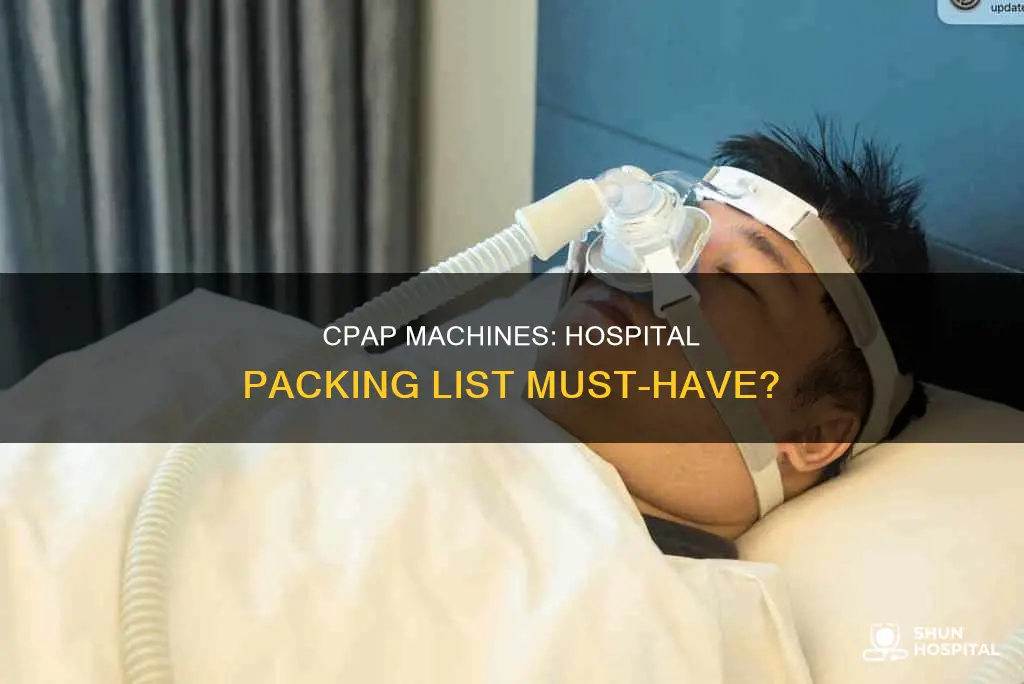 should i carry my cpap to hospital