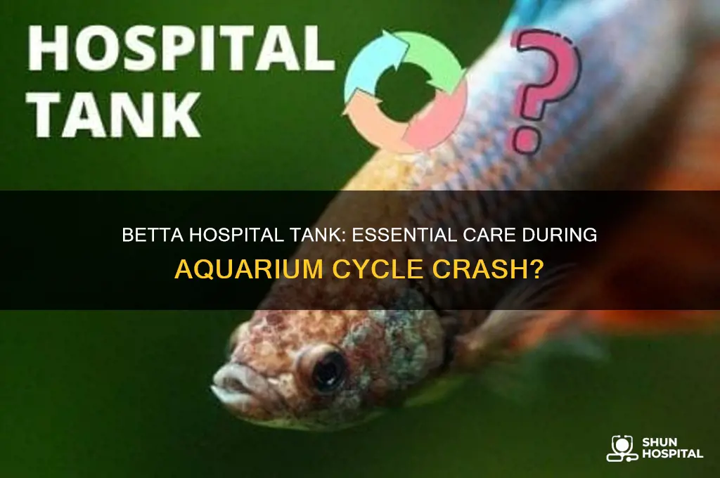 should i put betta in hospital tank during cycle crash