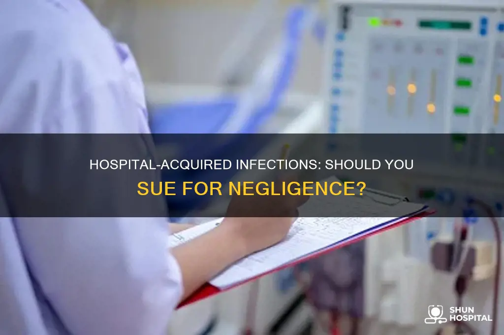 should i sue for infections while in the hospital