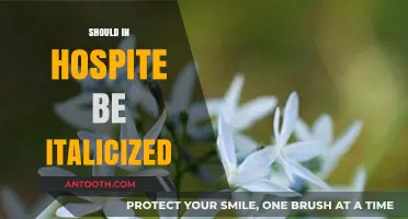 Should 'In Hospite' Be Italicized? A Grammar and Style Guide