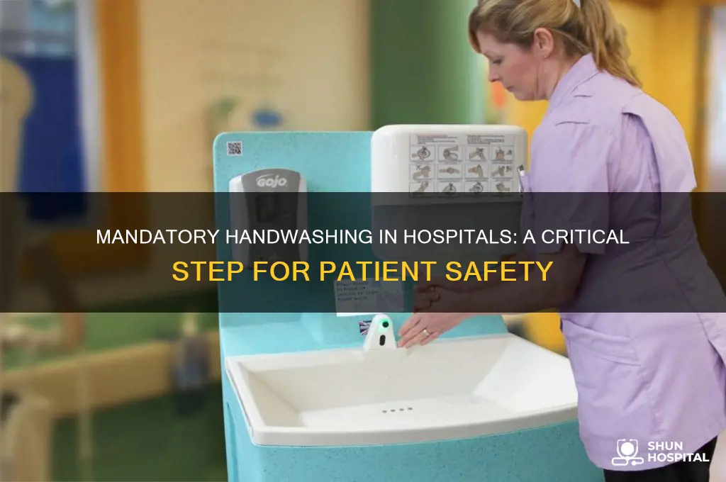 should it be mandatory to wash hands in hospital