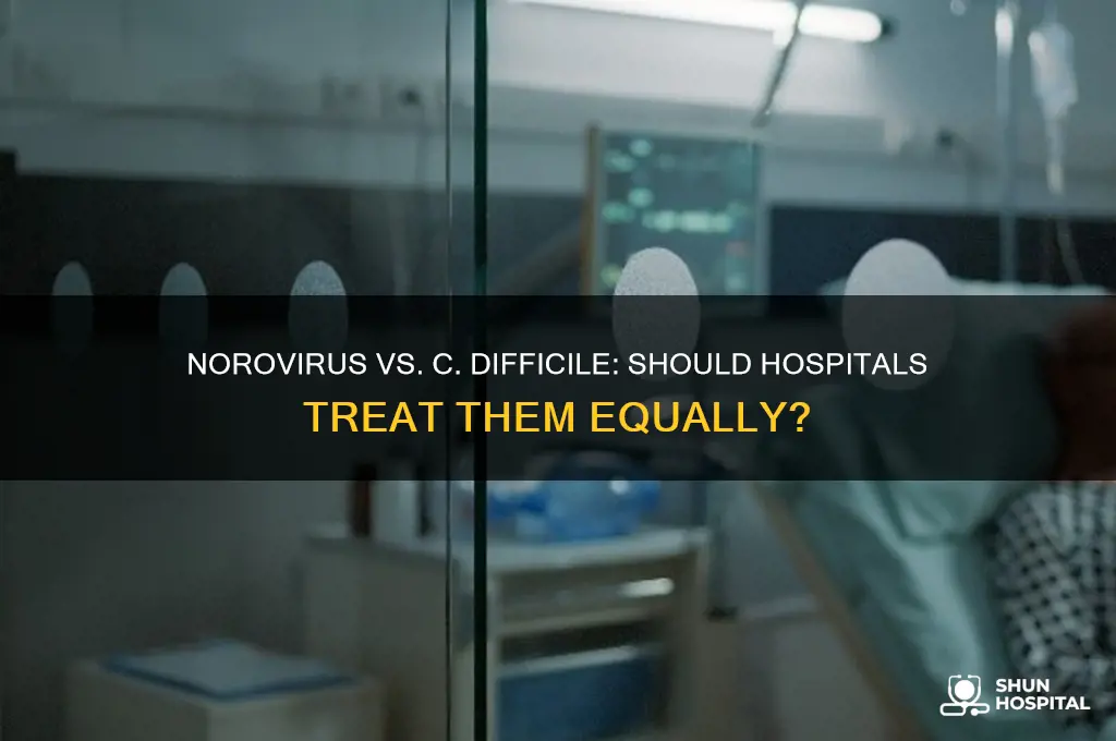 should norovirus be treated like c difficile in hospitals