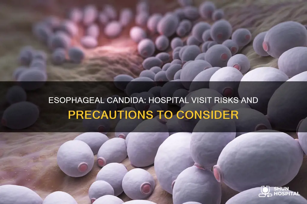 should someone with esophageal candida visit someone in the hospital