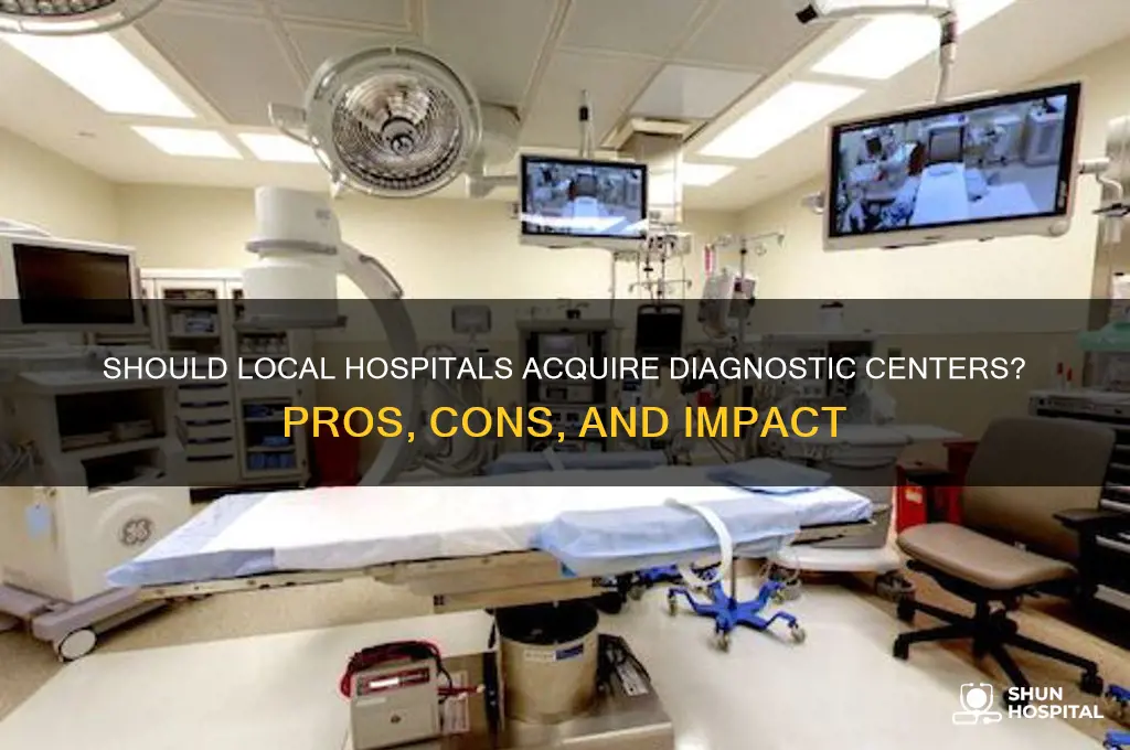 should the local hospital consider buying the diagnostic center