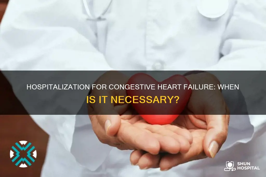 should you be hospitalized if you have congestive heart faliure