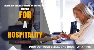 Should You Mention School in Your Hospitality Job Application?