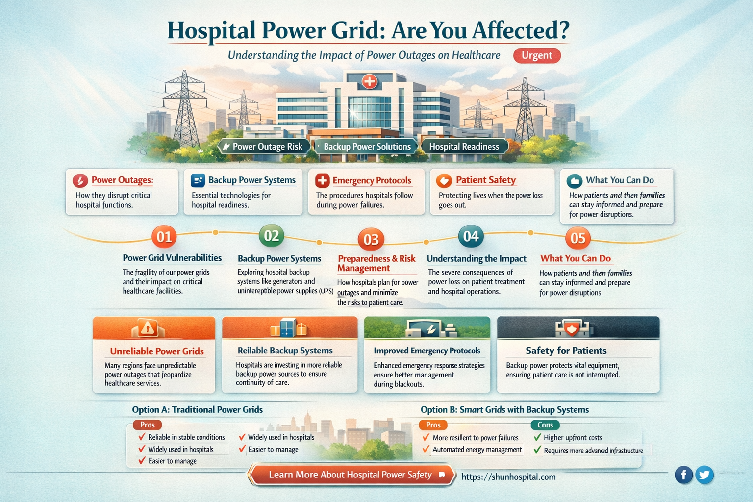 am i on a hospital power grid