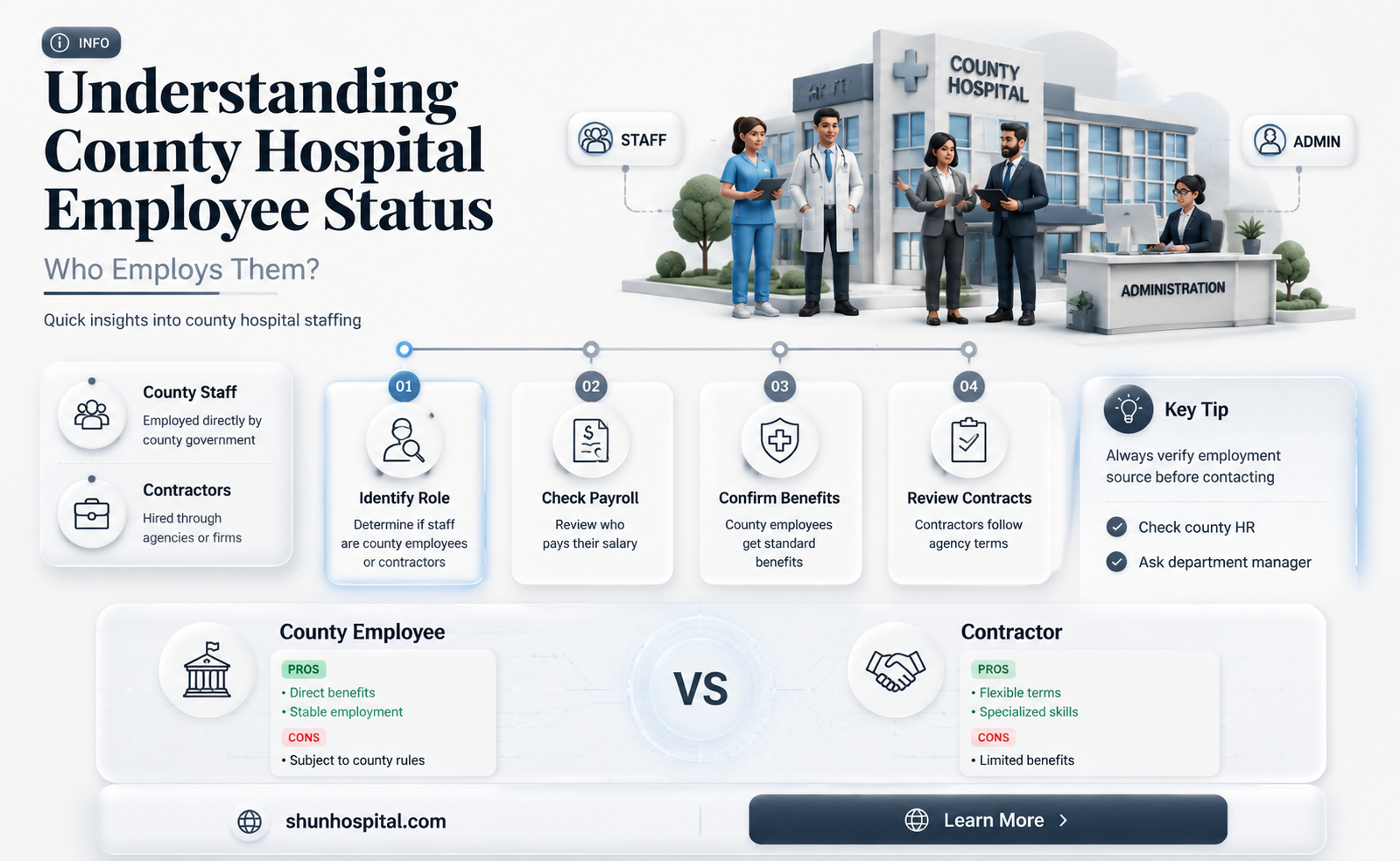are employees of county hospital county employees