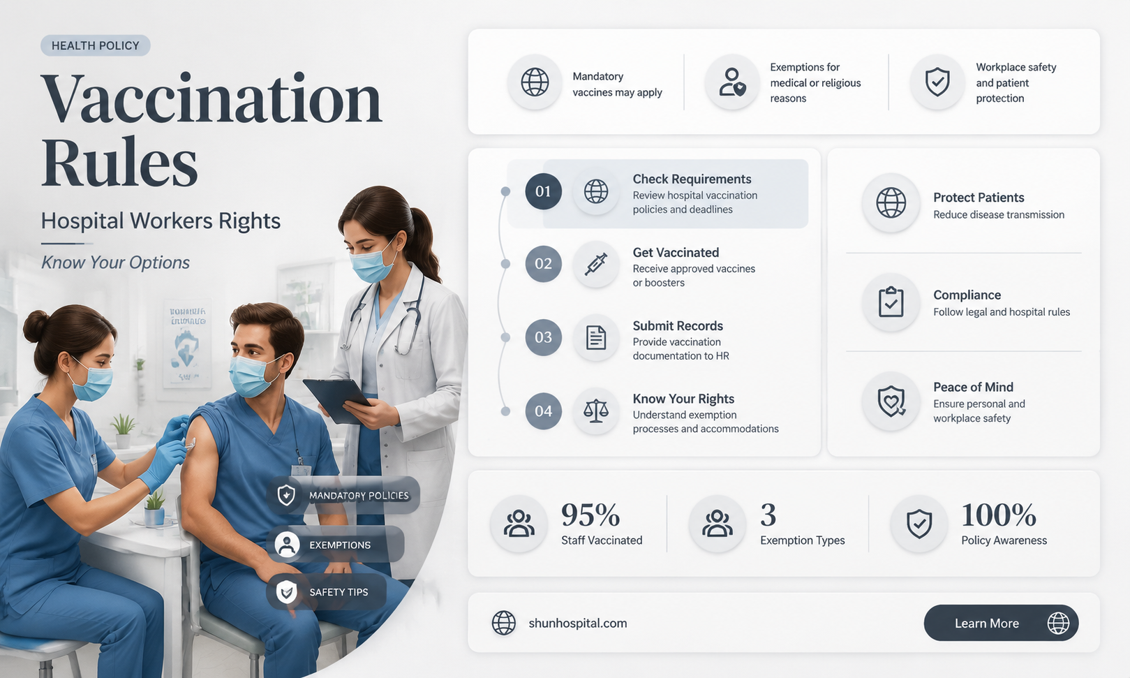 are hospital employees required to be vaccinated