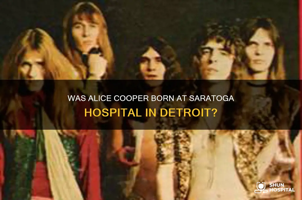was alice cooper born in saratoga hospital detroit michigan
