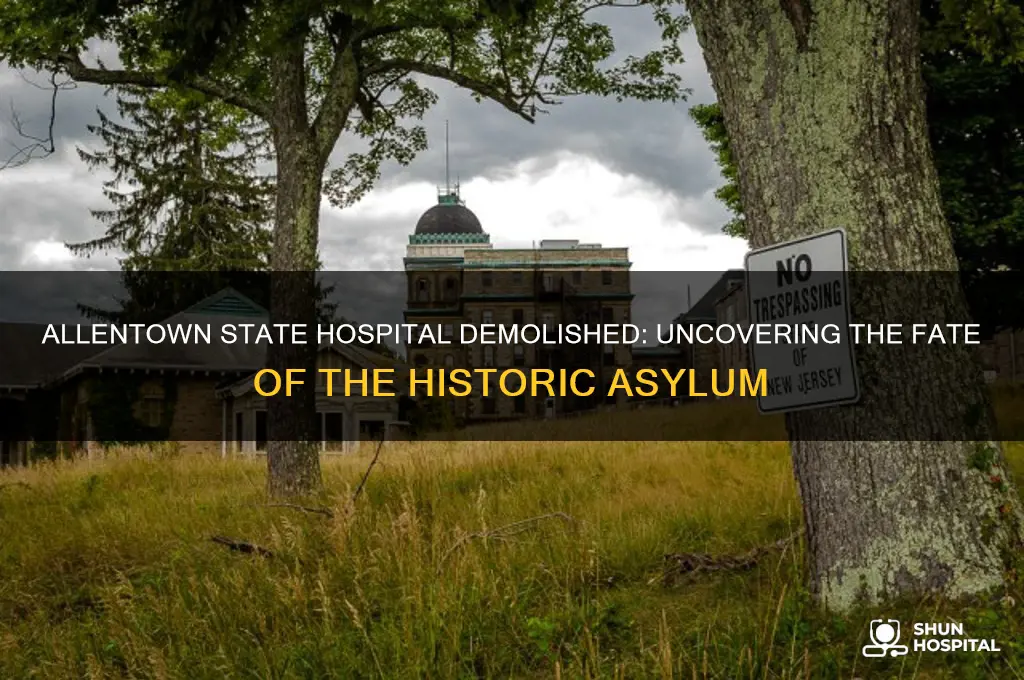 was allentown state hospital demolished