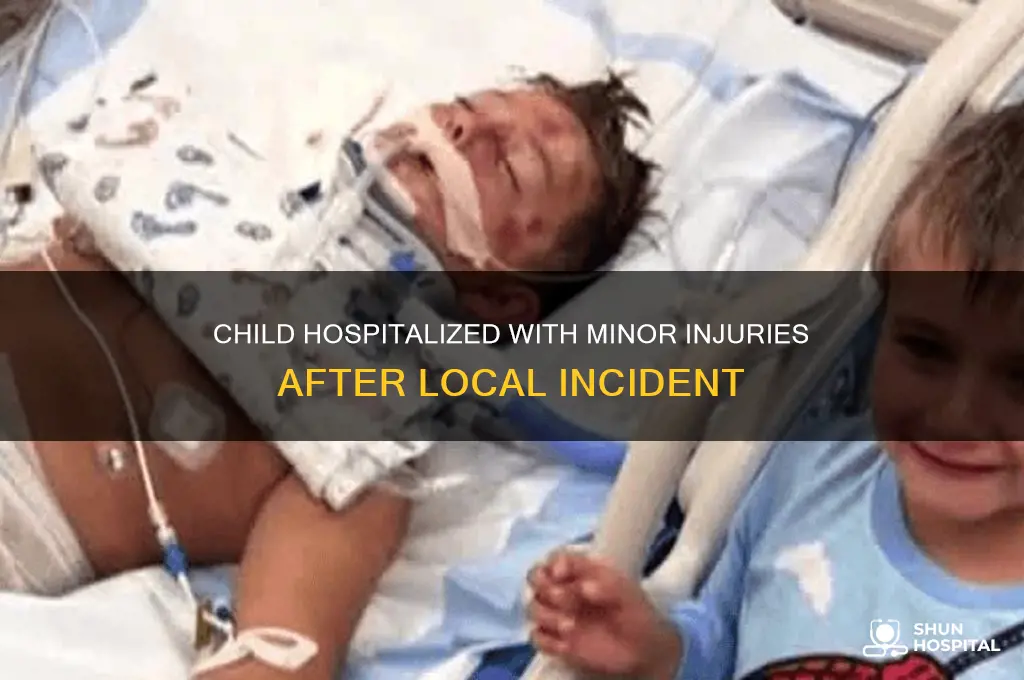 was child transported to hospital with non-life-threatening injuries