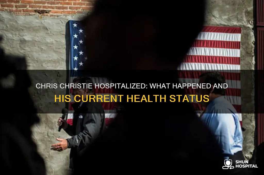 was chris christie hospitalized