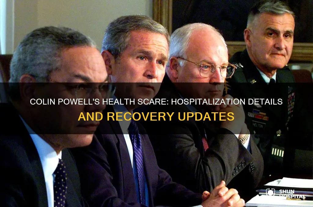 was colin powell hospitalized