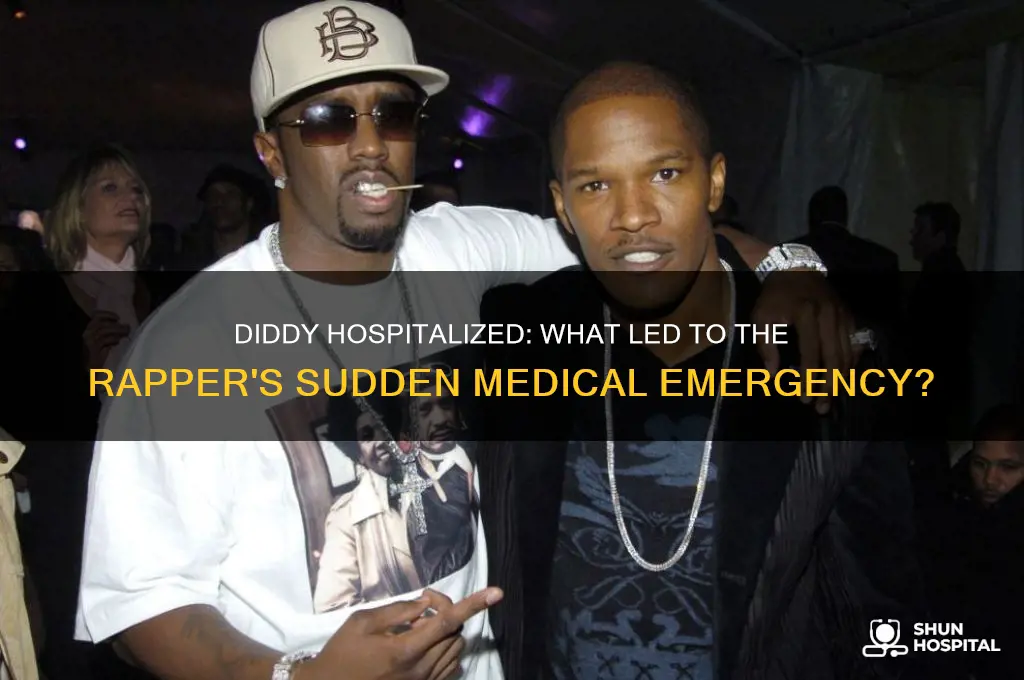 was diddy rushed to hospital
