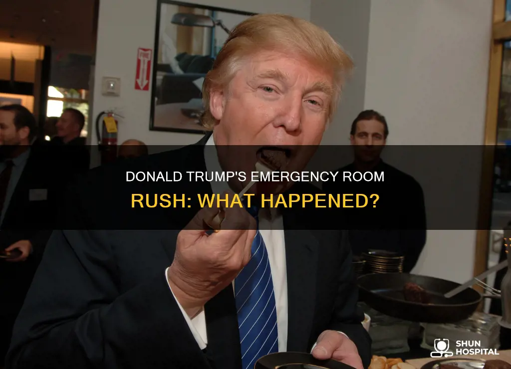 was donald trump rushed to the hospital