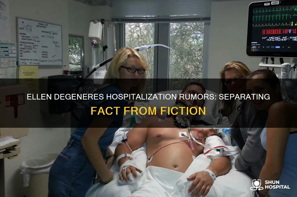 was ellen degeneres hospitalized