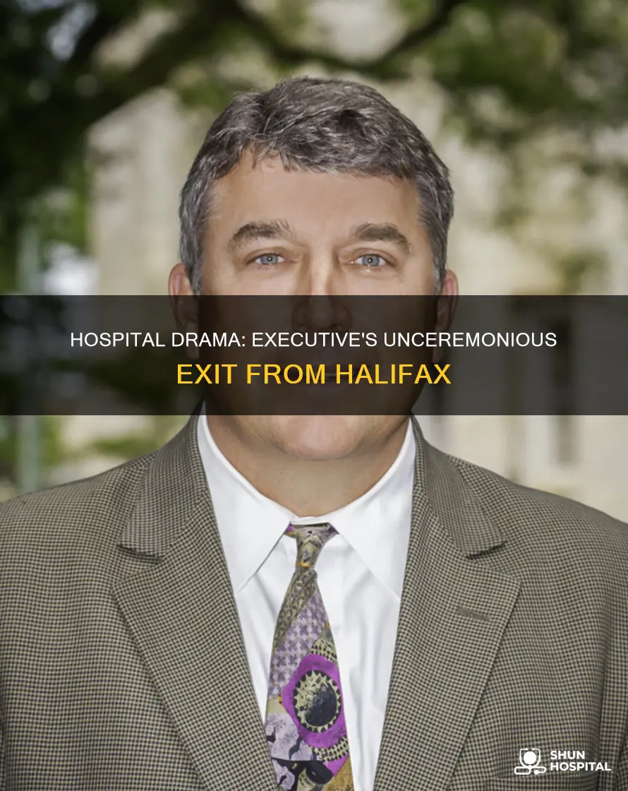 was executive escorted out of halifax hospital