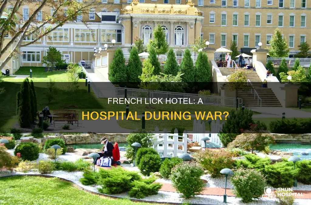 was french lick hotel ever a hospital