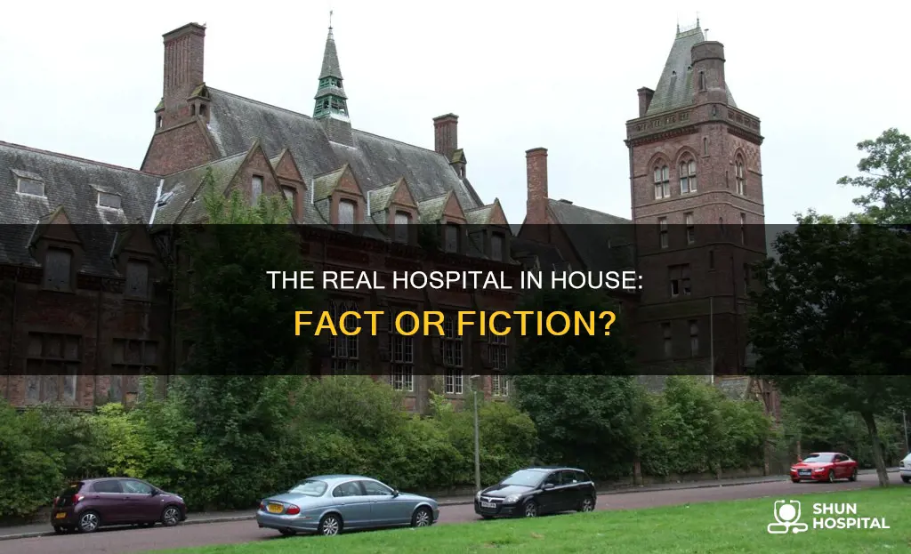was house filmed in a real hospital