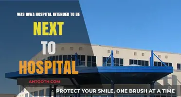 Was Iowa Hospital's Location Intentionally Adjacent to Another Hospital?