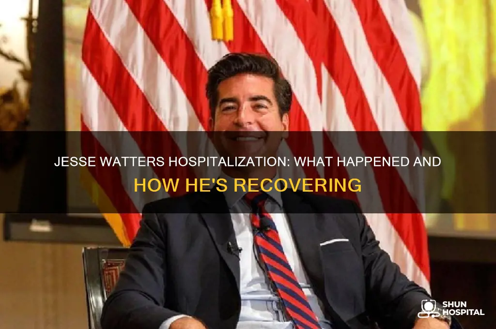was jesse waters in hospital