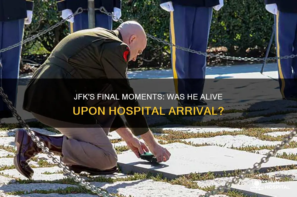 was jfk alive when he arrived at the hospital