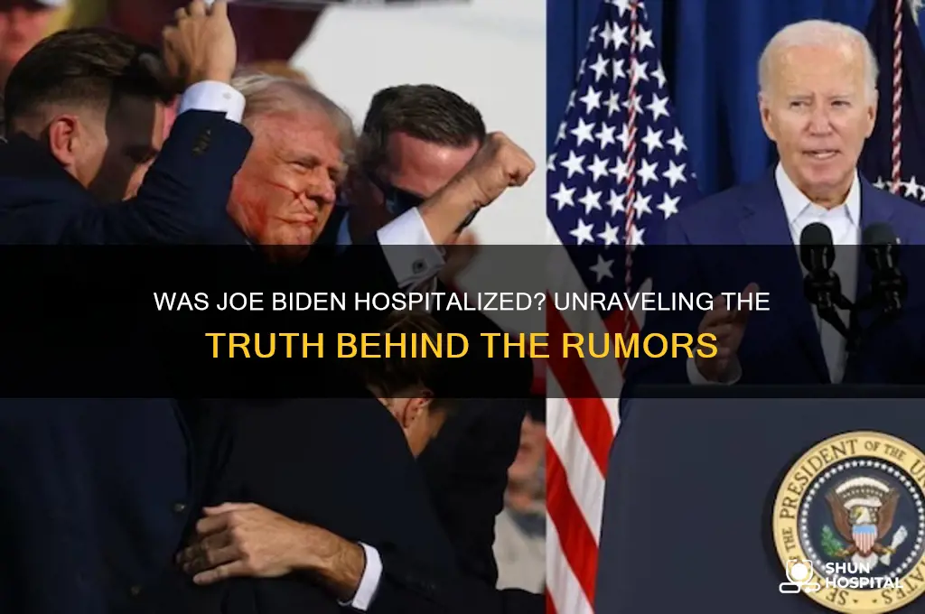 was joe biden hospitalized