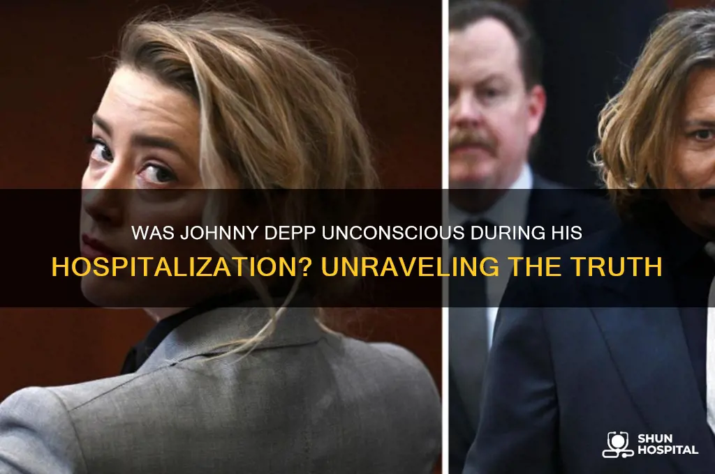 was johnny depp unconscious when he was finally was hospitalized