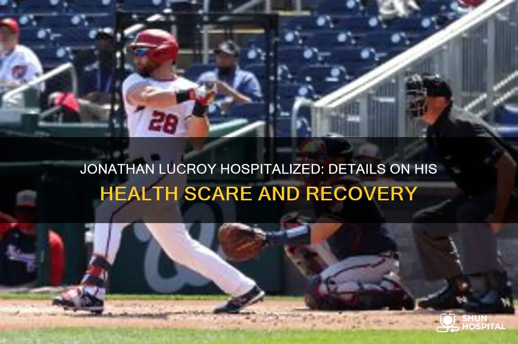was jonathan lucroy in hospital