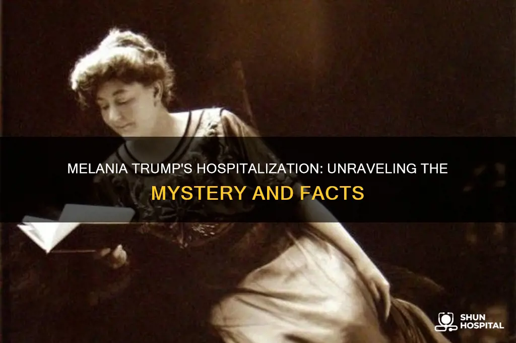 was melania hospitalized