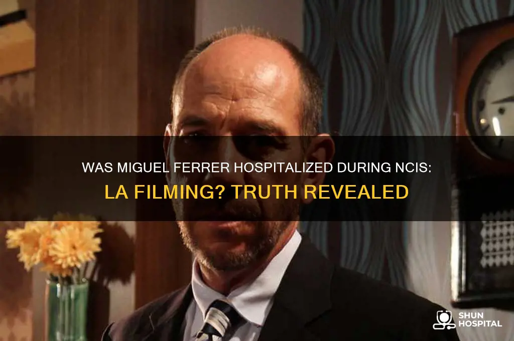 was miguel ferrer really in the hospital in ncis la