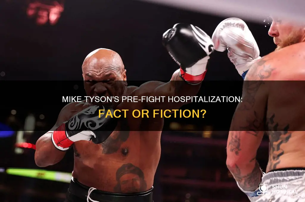 was mike tyson in the hospital before the fight