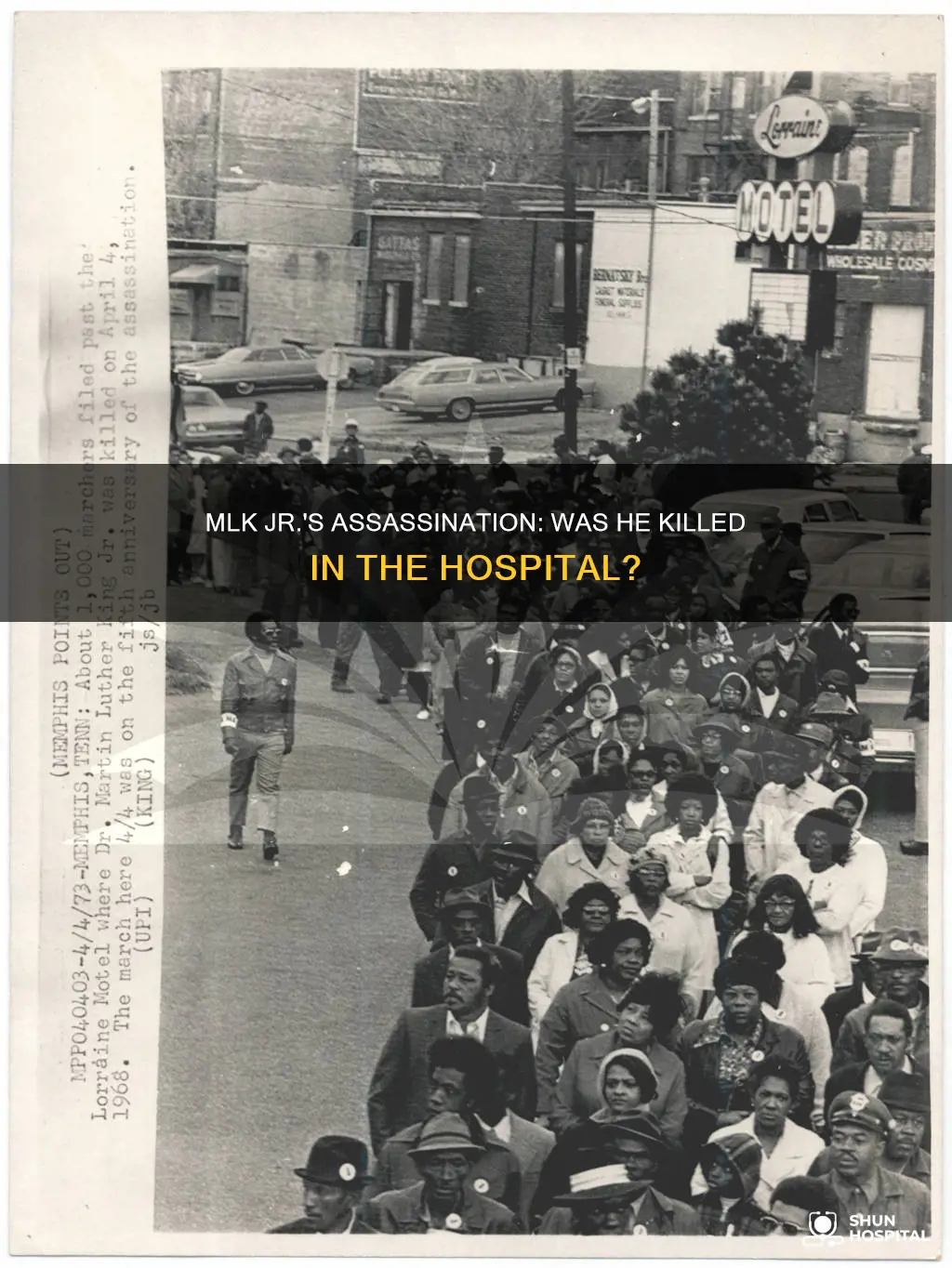 was mlk jr killed in the hospital