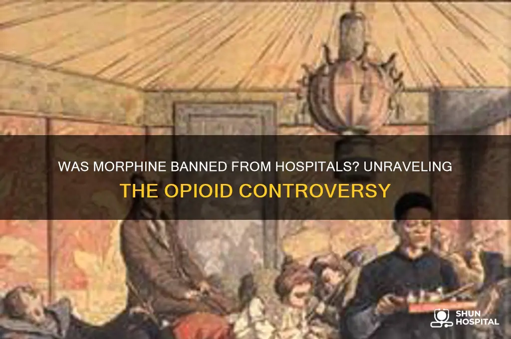 was morphine banned from hospital