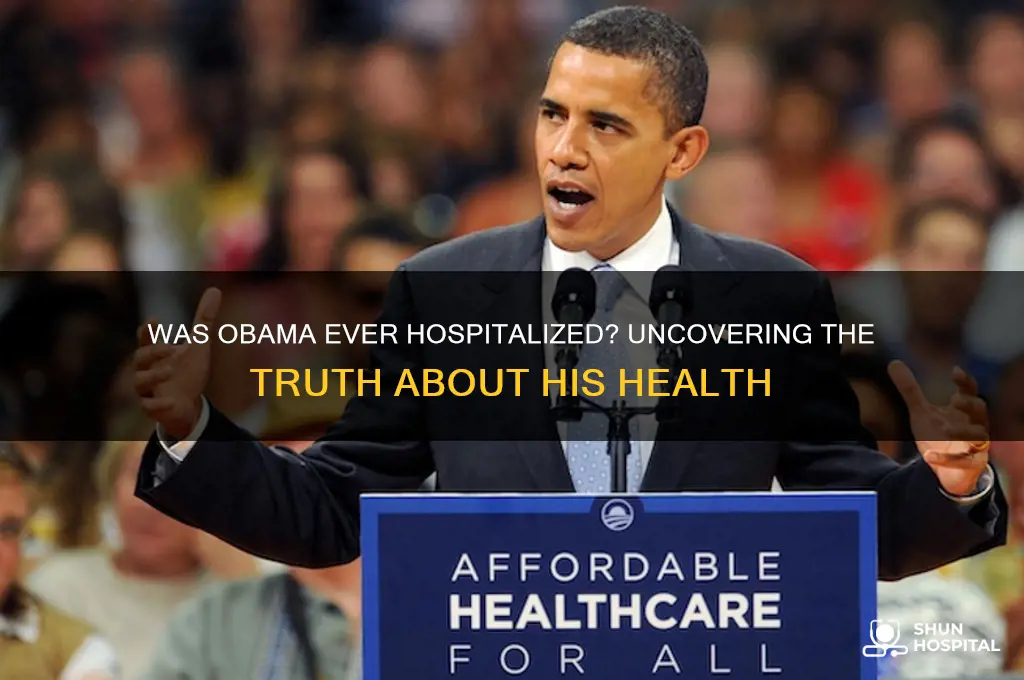 was obama ever hospitalized