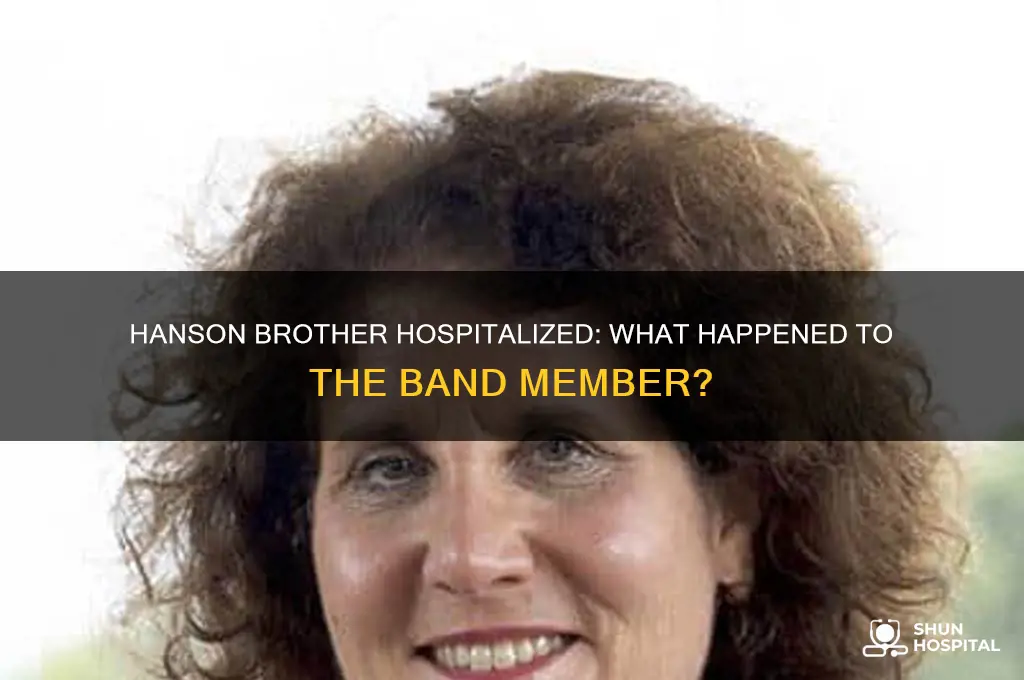 was one of the hanson brothers in the hospital