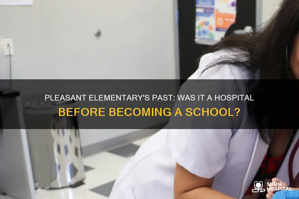 was pleasant elamentry a hospital before it was a school