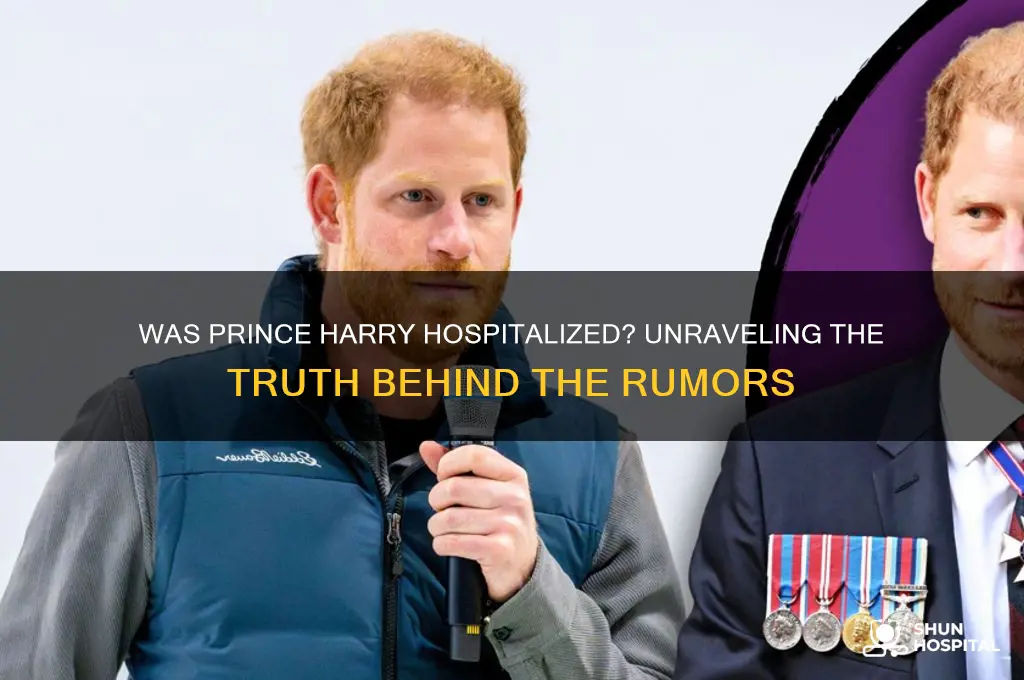 was prince harry hospitalized