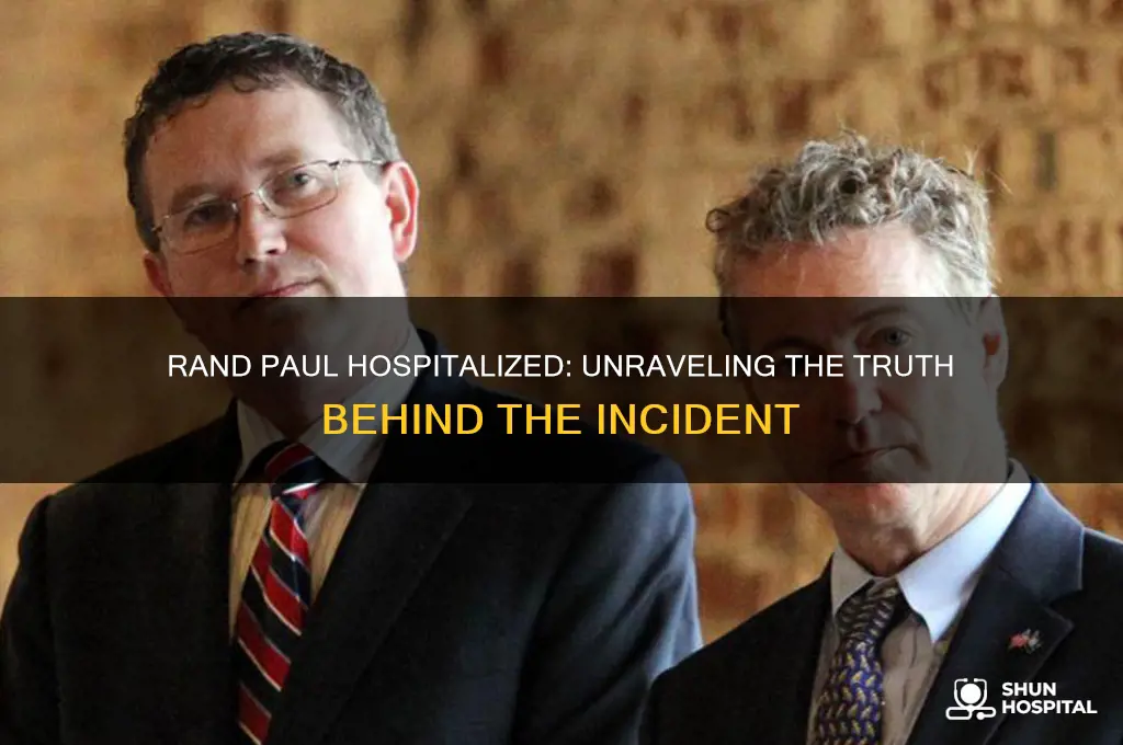 was rand paul hospitalized