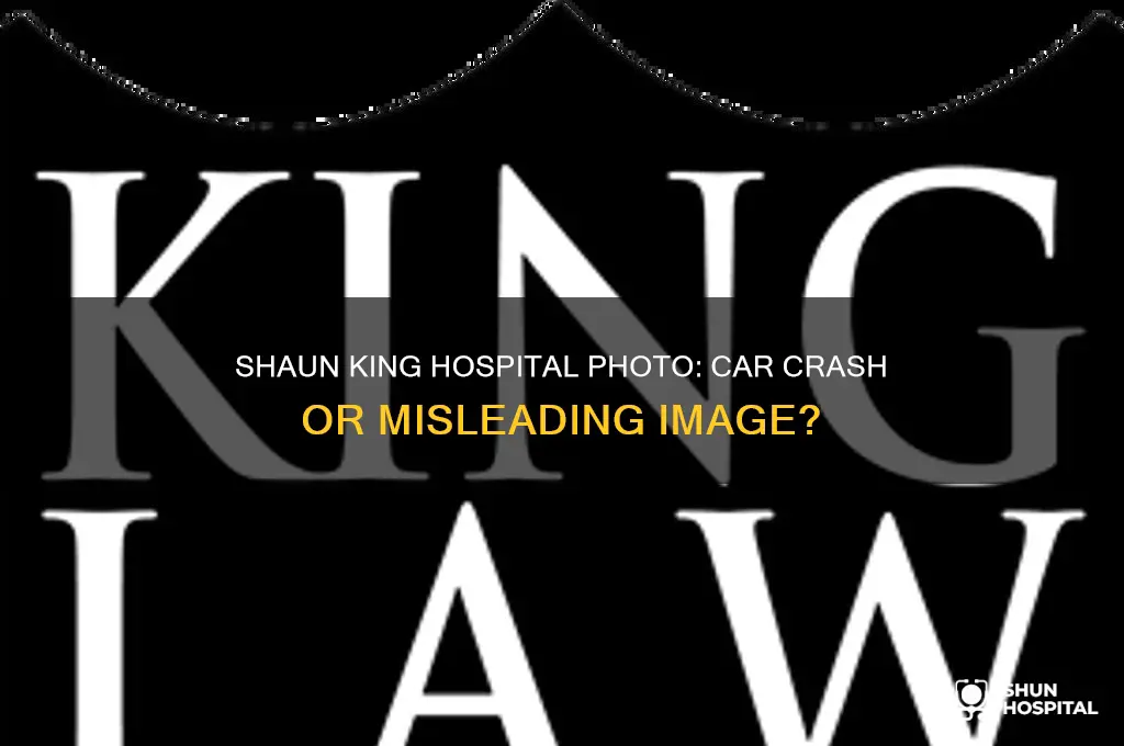was shaun king hospital photo really from a car crash